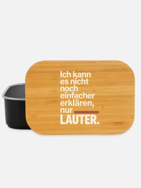 Nicht Einfacher Erklären Nur Lauter Lehrer Büro - Lunch Box - Schwarz