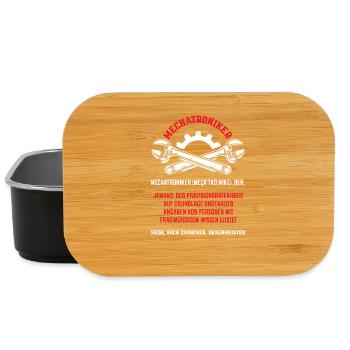 Kfz Mechatroniker Definition Spruch Schrauber - Lunch Box - Schwarz - Vorne