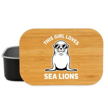 Paroles du Lion de Mer Cadeau drôle du Lion de mer - Boîte à goûter - noir - Devant