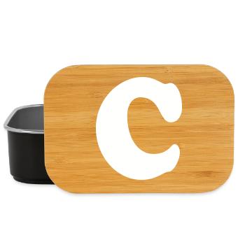 Large C Style Print | Point C | C Logo - Lunch Box - black - Front