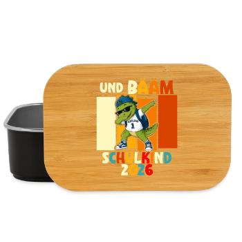 Schulanfang 2026 Einschulung Junge Mädchen Kita - Lunch Box - Schwarz - Vorne