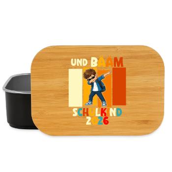 Schulanfang 2026 Einschulung Junge Mädchen Kita - Lunch Box - Schwarz - Vorne