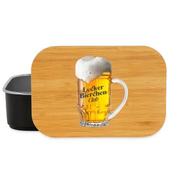 Lecker Bierchen Club - Bier Bierglas Biertrinker - Lunch Box - Schwarz - Vorne