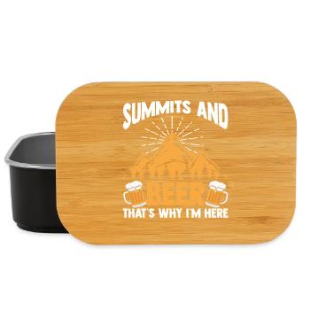 Hiking Mountain Trail Backpacking Outdoors Wildern - Lunch Box - Schwarz - Vorne