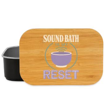 Klangbad Klangheilung Singing Bowl Gift - Lunch Box - black - Front