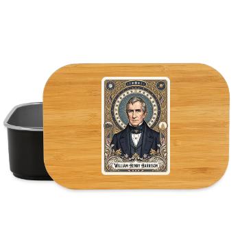 William Henry Harrison Tarot Card - Lunch Box - black - Front