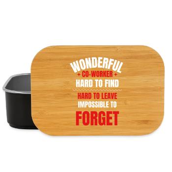 Coworker Farewell Gift - Lunch Box - black - Front