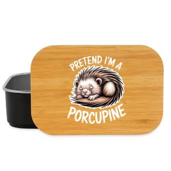 Don des proverbes du porc-épic - Boîte à goûter - noir - Devant