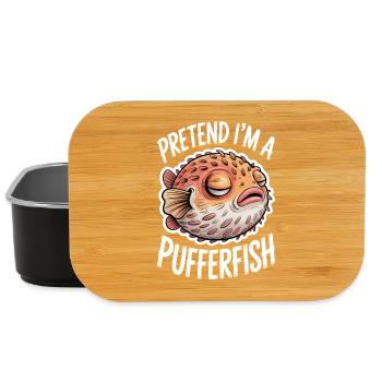 Expressions du poisson-globe : Cadeau amusant du poisson-globe - Boîte à goûter - noir - Devant