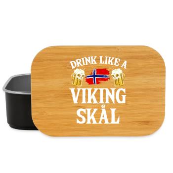 Norway Vacation Norge Fjords Scandinavian Beer Ska - Lunch Box - Schwarz - Vorne