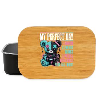 Pastel Goth Soft Goth Gaming Gamer - Lunch Box - black - Front