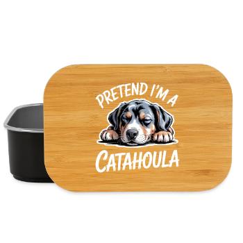 Louisiana Catahoula Leopard Dog Saying Gift - Lunch Box - black - Front