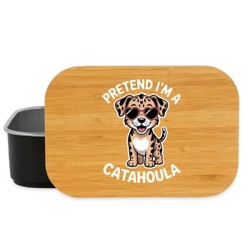 Louisiana Catahoula Leopard Dog Saying Gift - Lunch Box - black - Front
