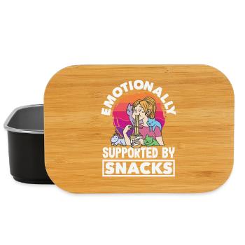 Ich Benötige Snacks, Lustiger Tierhumor - Lunch Box - Schwarz - Vorne