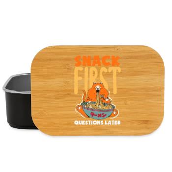 Ich Benötige Snacks, Lustiger Tierhumor - Lunch Box - Schwarz - Vorne