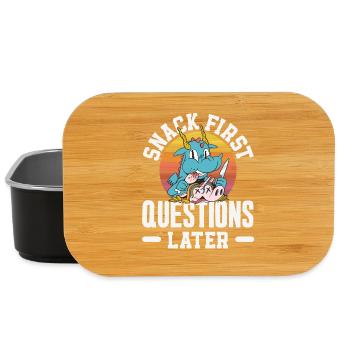 Ich Benötige Snacks, Lustiger Tierhumor - Lunch Box - Schwarz - Vorne