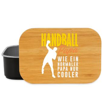 Handball Handballer Handball Trainer Fan Geschenk - Lunch Box - Schwarz - Vorne