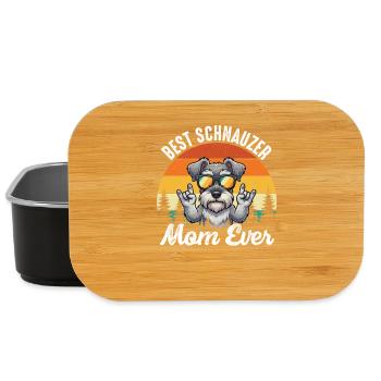 Best Schnauzer Mom Ever Proud Dog Parent - Lunch Box - black - Front