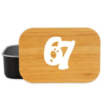 six seven | Number duo 6 and 7 | questioning face - Lunch Box - black - Front