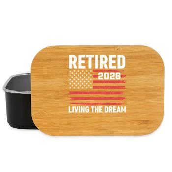Retired 2026 Living The Dream - Lunch Box - Schwarz - Vorne