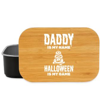 Daddy is my Name Halloween is my Game - Halloween  - Lunch Box - Schwarz - Vorne