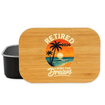 Retired 2026 Living The Dream - Lunch Box - Schwarz - Vorne