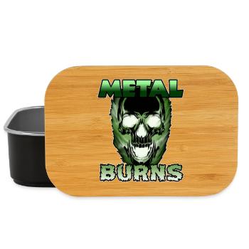Toxisch Grüner Schädel Metal Burns - Lunch Box - Schwarz - Vorne