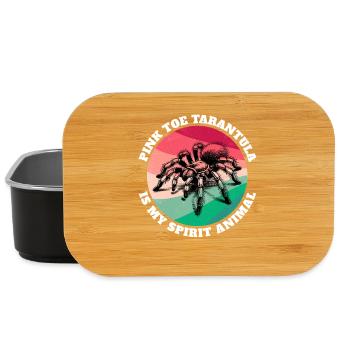 Pinkzeh Rosafuss Tarantel Sprüche - Lunch Box - Schwarz - Vorne