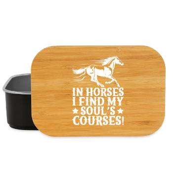 Hobby Horse Rider I Find My Soul´s English Riding - Lunch Box - Schwarz - Vorne