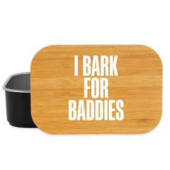 Ich belle für Baddies. - Lunch Box - Schwarz - Vorne