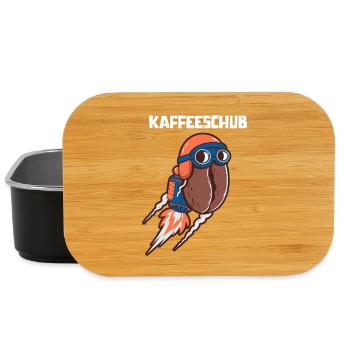 Kaffeeschub Rocket Coffee Bean Funny - Lunch Box - black - Front