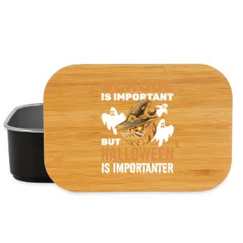 School is important but Halloween is importanter - - Lunch Box - Schwarz - Vorne