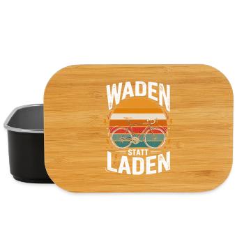  Waden Statt Laden Fahrrad Radsport - Lunch Box - Schwarz - Vorne