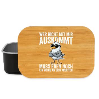 Wer Nicht Mit Mir Auskommt muss Eben Nnoch Ein  - Lunch Box - Schwarz - Vorne