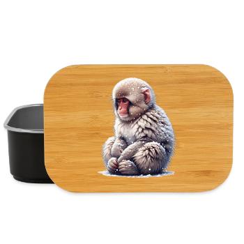 Snow Monkey - Lunch Box - black - Front