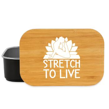 Pilates Enthusiasts Stretch To Live Pilates - Lunch Box - black - Front