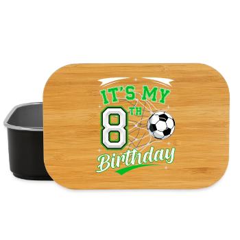 Its My 8th Birthday Soccer Boys 8 Years Birthday 8 - Lunch Box - black - Front
