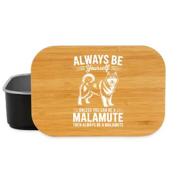 Alaskan Malamute Sprüche Alaskan Malamute Geschenk - Lunch Box - Schwarz - Vorne
