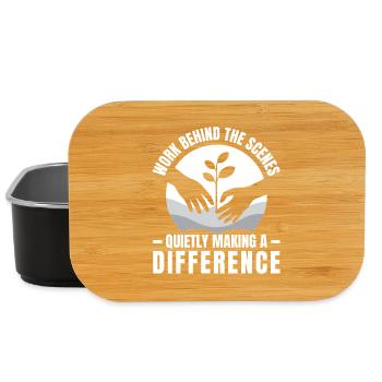 Social Worker Quote Work Behind The Scenes Social - Lunch Box - black - Front