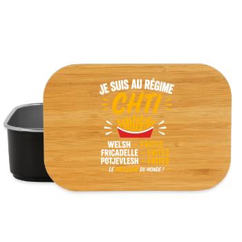 Chti Frites: Culture Nordique - Boîte à goûter - noir - Devant