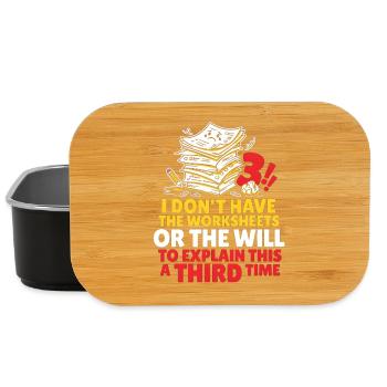 No More Explanations Meme - Lunch Box - black - Front