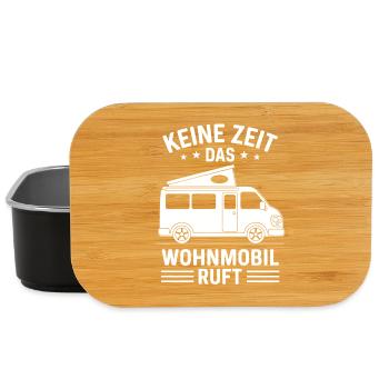 Keine Zeit das Wohnmobil ruft Camping Sprüche - Lunch Box - Schwarz - Vorne