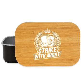 Strike With Might Boxing Gloves - Lunch Box - Schwarz - Vorne