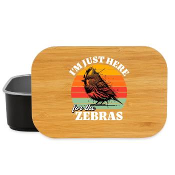Funny zebra finch sayings - Lunch Box - black - Front