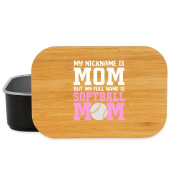 Softball Mom Softball Mom - Lunch Box - black - Front