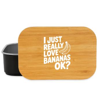 J’adore vraiment les bananes, d’accord ? - Boîte à goûter - noir - Devant