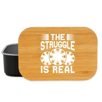 Casino Gambler The Struggle Is Real Gambling - Lunch Box - black - Front