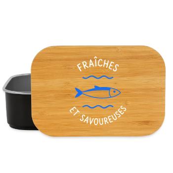 Fraîches et Saveurs Poisson Bleu - Boîte à goûter - noir - Devant