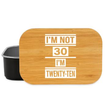 I'm not 30 Im 20 Ten Birthday - Lunch Box - black - Front