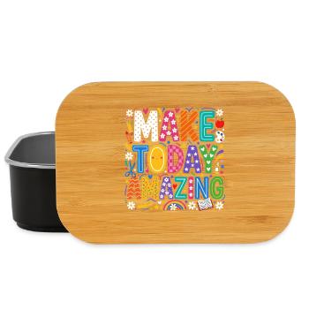 Make Today Amazing Colorful Motivation For Kids - Lunch Box - black - Front